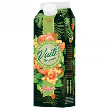 Vaiti Thé glacé saveur Pêche bouteille 1L