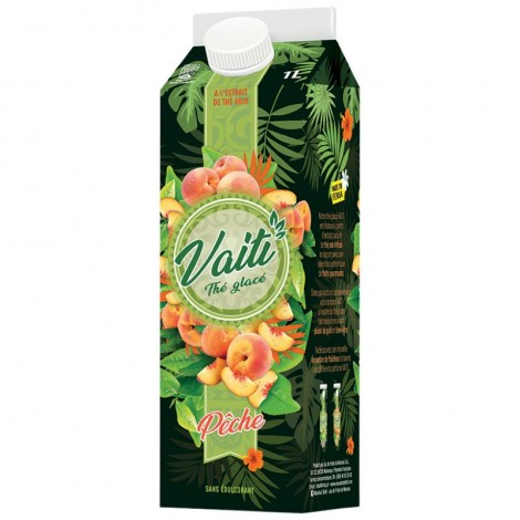 Vaiti Peach Flavor Iced Tea bottle 1L