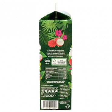 Vaiti Thé glacé saveur Litchi et Hibiscus bouteille 1L