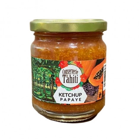 Ketchup Papaye de Tahiti de la Conserverie de Tahiti pot en verre 200g