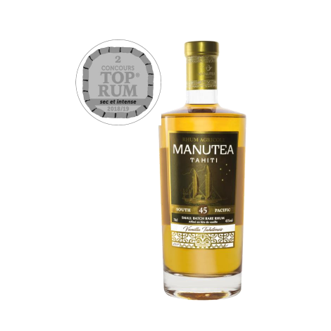 Agricultural Rum Tahitian Vanilla  - Manutea - 45°